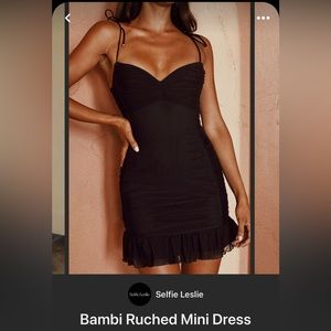 Selfie Leslie Black Mini Dress Size XS.